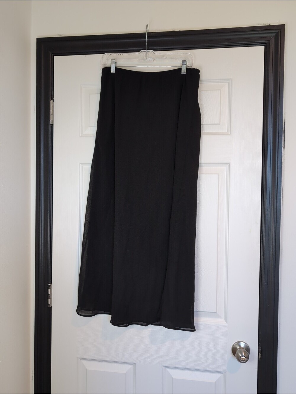 Large vintage black maxi skirt